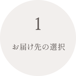 お届け先の選択